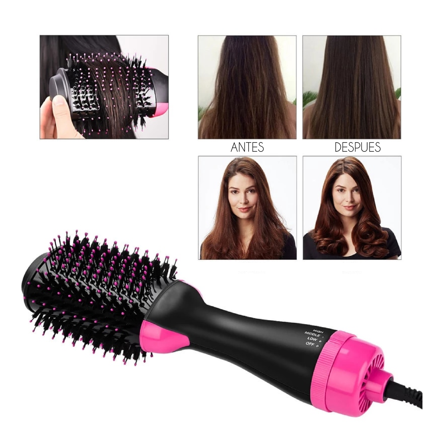 Cepillo secador 3 en 1