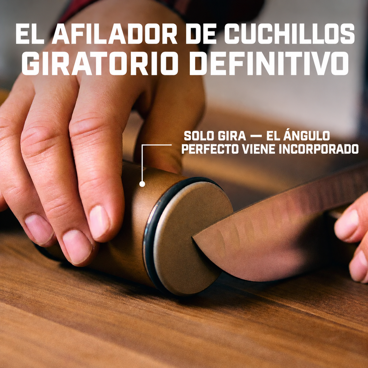 Afilador Rotatorio de Cuchillos
