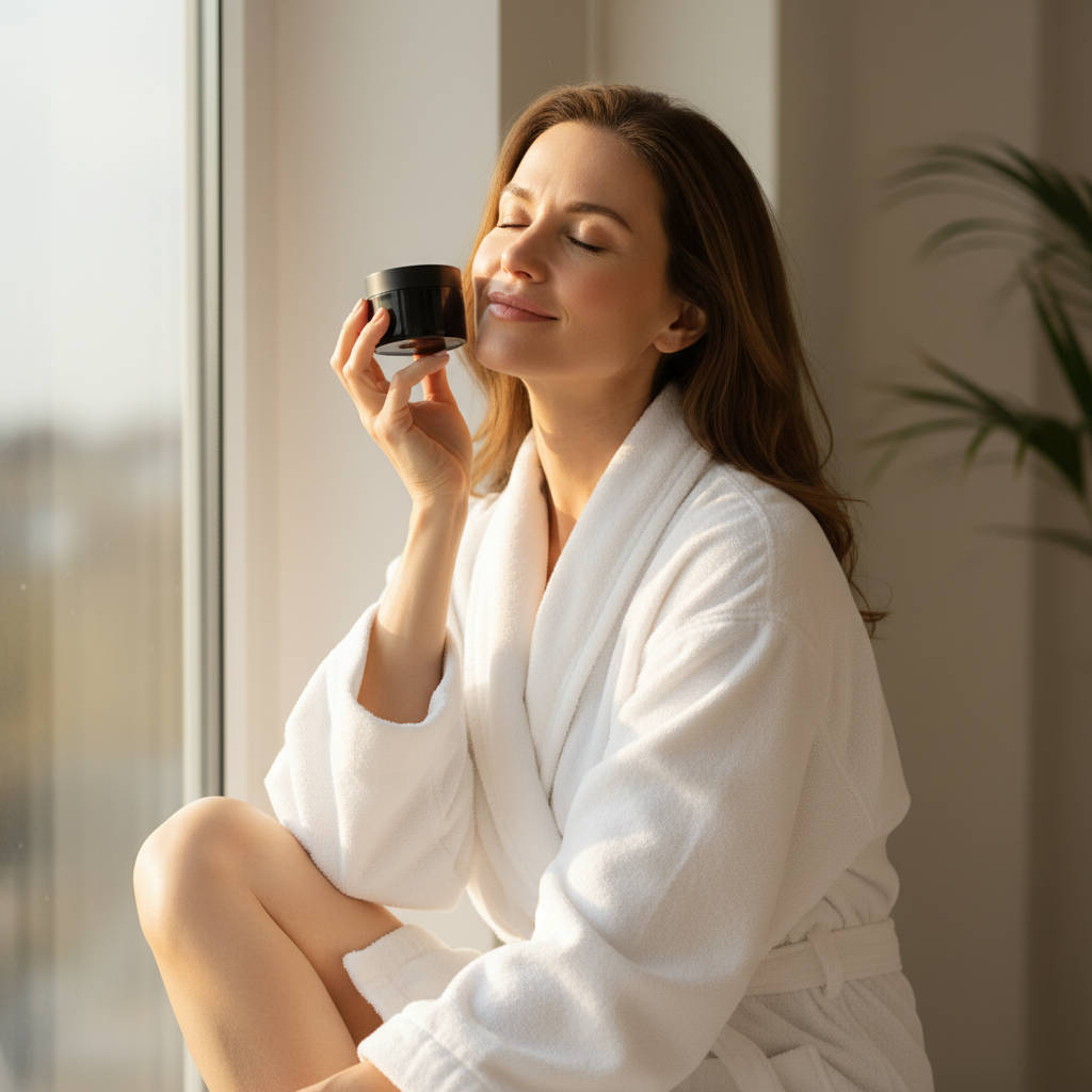 Crema Facial de Día – Lifestyle Cuadrado