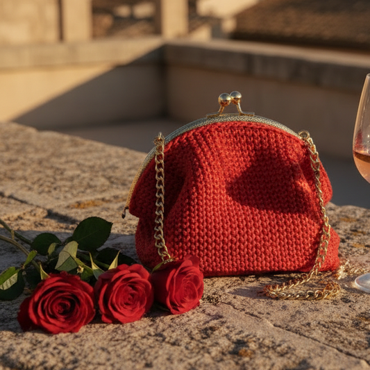 Bolso · Artesanal Flamenca Rouge